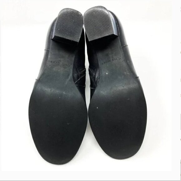 Cole Haan Rhinecliff Grand Black Leather Buckle Strap Ankle Boots - Size 8.5 - Picture 9 of 9